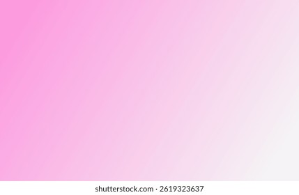 A soft pastel vector background featuring a smooth gradient transition from vibrant pink on the left to a very light pinkish white on the right