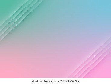 Soft pastel vivid presentation gradient minimal cover background. vector illustration.