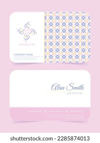 Soft pattern business card design