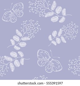 Soft pattern with  butterfly