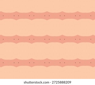 Soft peach abstract seamless pattern with minimalist waves and geometric rhythm, perfect for backgrounds, textile design, wallpaper, pastel, abstract.
