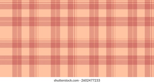 Soft peach and coral plaid pattern.  Perfect for textile design, backgrounds, or website design projects. This subtle, elegant texture evokes feelings of warmth and comfort.