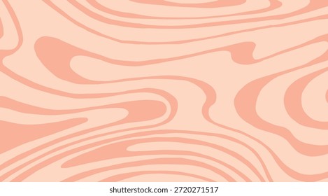 Un fondo abstracto suave de melocotón y crema presenta líneas onduladas y curvas orgánicas y fluidas en un patrón suave y marmoleado, perfecto para el Diseño gráfico moderno, el arte digital y los fondos elegantes