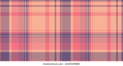 Soft peach and dusky rose plaid pattern.  Perfect for textile design, apparel, or website backgrounds.  Subtle texture adds warmth and a touch of vintage charm.