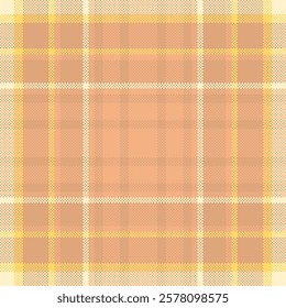 Soft peach and gold plaid pattern.  Perfect for textile designs, website backgrounds, or packaging.  Subtle yet stylish, this seamless texture offers a warm and inviting aesthetic.