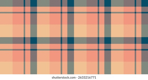 Soft peach and teal plaid pattern.  Perfect for textile design, fashion, website backgrounds, or scrapbooking.