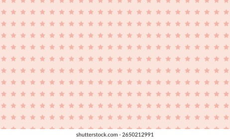 Soft peach vector background with delicate pink stars. Perfect for baby, feminine, and gentle designs.