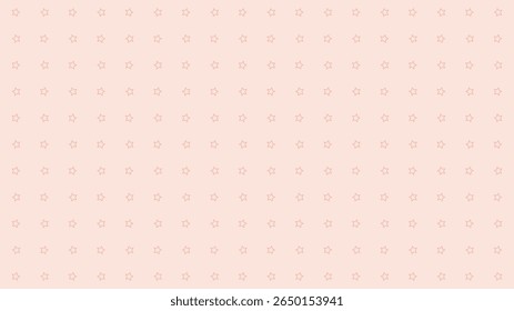Soft peach vector background with subtle red star outlines. Gentle, minimalist, and ideal for elegant designs.