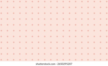 Soft peach vector background with subtle light red stars. Perfect for gentle, subtle, and cute designs.