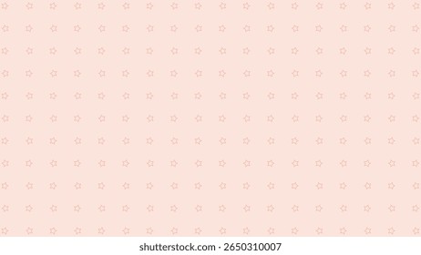 Soft peach vector background with subtle light red star outlines. Perfect for gentle, subtle, and cute designs.