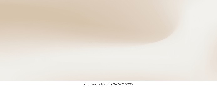 Soft pearl and cream gradient for abstract warm background. Elegant pastel texture with silk wave or minimalist luxury design. Vector illustration.