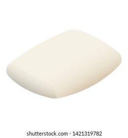 Soft pillow icon. Isometric of soft pillow vector icon for web design isolated on white background