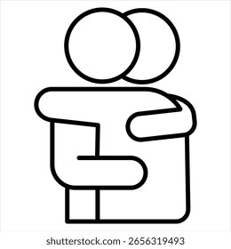 Ilustración vectorial suave del icono del contorno de la almohada