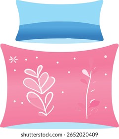 Travesseiros macios com padrões florais para decoração confortável do quarto