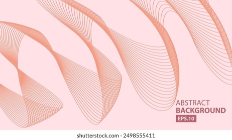 Soft pink abstract background with delicate, flowing lines. Perfect for minimalist, feminine designs. Ideal for branding, websites, and digital art. EPS 10