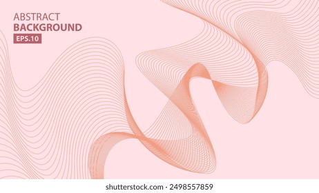 Soft pink abstract background with delicate, flowing lines. Perfect for minimalist, feminine designs. Ideal for branding, websites, and digital art. EPS 10