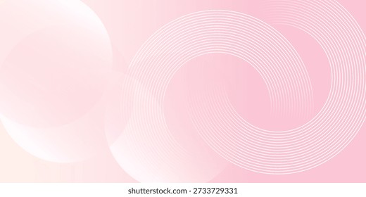 Soft Pink Abstract Background featuring Elegant Concentric Circular Lines and Subtle Gradient. Minimalist Vector Pattern for Beauty and Wellness Branding, Luxury Cosmetic Packaging, Modern Wedding Invitations, and Feminine Graphic Design. Clean Professional Backdrop with Aesthetic Linear Texture.