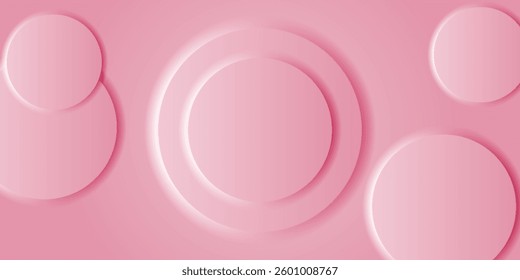 soft pink abstract background with layered circular elements and smooth gradients. Perfect for beauty, fashion, romance, or elegant digital designs