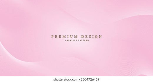 soft pink abstract background with smooth, flowing wave patterns and subtle gradient effects, creating a delicate and elegant visual.