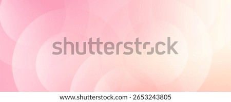 Soft Pink Abstract Background with Transparent Circles