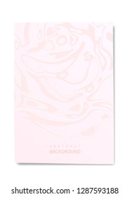 Soft Pink  abstract covers. gradient shapes composition. paper cut. Wedding card. Simple pink card. Light pink card with rose pattern. Soft Pink background vector.