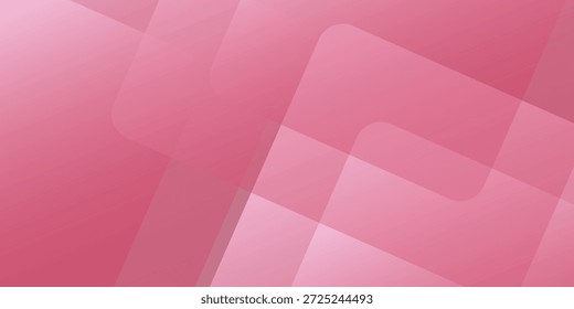 Fondo geométrico Abstractas rosado suave con cuadrados redondeados superpuestos para la ilustración moderna eps10 del diseño moderno