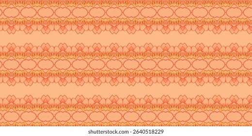 Soft Pink Abstract Seamless Pattern with Yellow Highlights