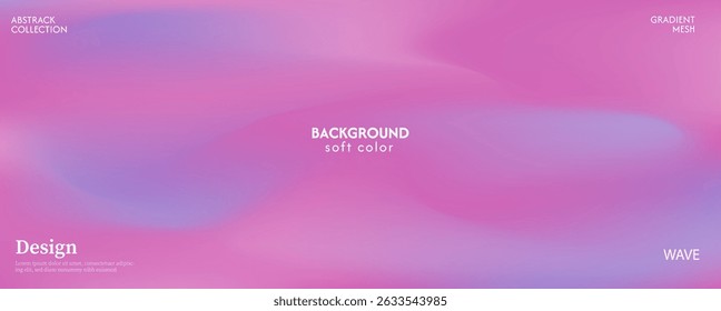 Soft pink abstract wave background elegant and beautiful. Luxury pastel color combination, product advertisement, card, poster and website template