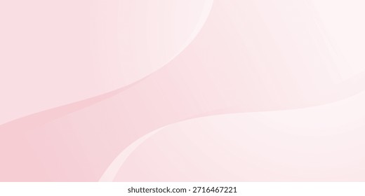 Ondas abstratas rosa suave com curvas suaves criam um cenário sereno e elegante perfeito para desenhos minimalistas e gráficos modernos, evocando uma sensação de calma e sofisticação