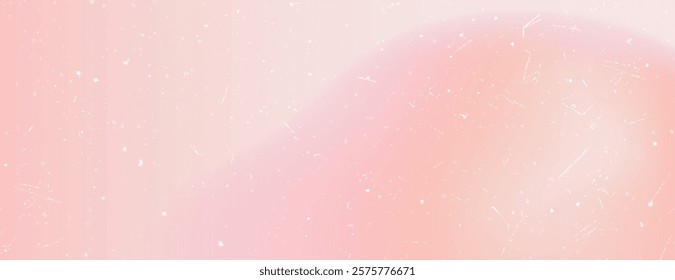 Soft pink background with a smooth gradient and subtle texture. The pink background features delicate speckles and a gentle, dreamy style. Gradient patterned background vector. Pink background.