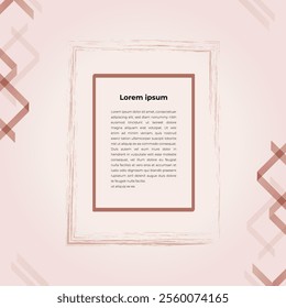 a soft pink background with a subtle texture.