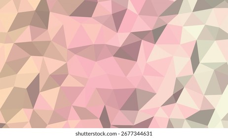 Patrón de textura de fondo Abstractas geométrico poligonal rosa suave y beige