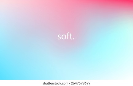 Gradiente rosa suave a azul com uma transição suave e calmante — ideal para fundos vetoriais abstratos mínimos, com temas pastel e elegantes.