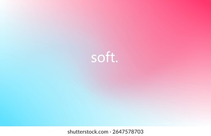 Suave degradado de rosa a azul con una transición suave y tranquilizadora, ideal para fondos de Vector abstractos minimalistas, de temática pastel y elegantes.