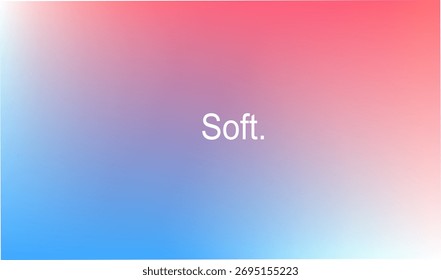 Gradiente rosa suave e azul com uma transição suave, criando um fundo abstrato suave e elegante.