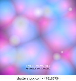 Soft pink and blue light blurred abstract background 