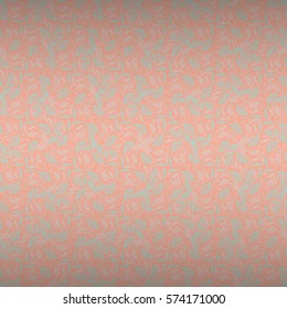 Soft pink and blue ornamental seamless pattern in floral style. Vector background. Actual decor.