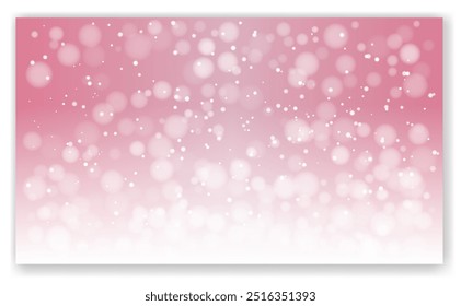 A Soft Pink Bokeh Background Featuring Beautiful White Accents for a Charming Visual Effect