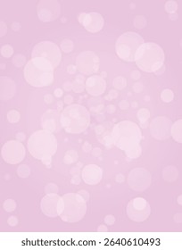 Soft pink bokeh background with glowing light circles