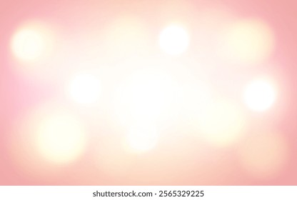 Soft Pink Bokeh with Warm Light Glow. Gentle and Dreamy Blurred Background in Pastel Tones, Background decoration