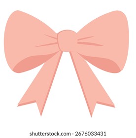 Soft pink bow for elegant gift wrapping