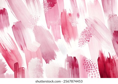 Soft pink brush strokes, abstract watercolor design, artistic background, modern decor, vibrant texture.