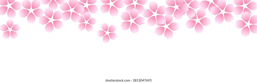 A soft pink cherry blossom background featuring delicate flowers, petals, and a gentle gradient. Perfect for spring promotions, graduation and entrance ceremonies, greeting cards, invitations, posters, banners, and Japanese-themed designs.