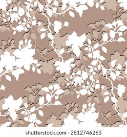 Soft pink cherry blossoms on neutral backdrop.