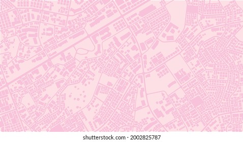 Soft Pink City Map Vector Rom Stock Vector