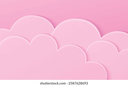 Soft pink cloud-like design with a dreamy and calming feel. Perfect for relaxing, whimsical, or creative-themed projects. Ideal for backgrounds, branding, or digital art.