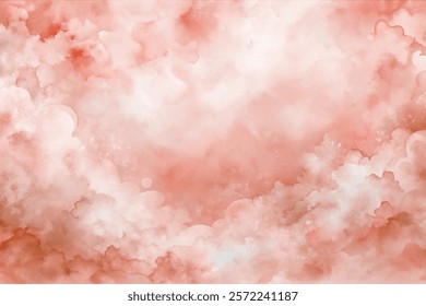 Soft pink clouds, dreamy background, watercolor texture, abstract design, serene atmosphere, artistic backdrop.