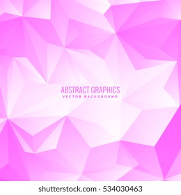 soft pink color low poly abstract background