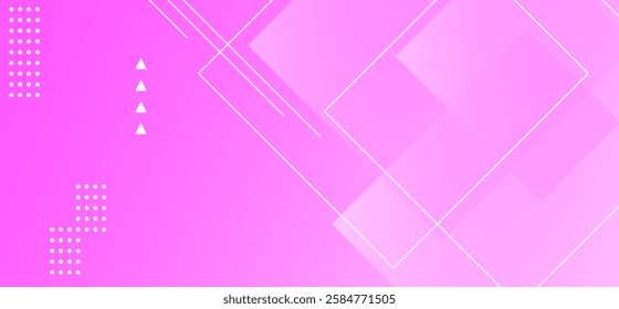Soft pink colour abstract gradient background with square shapes pattern and abstract lines design background vector illustration. Perfect for modern projects, basktop wallpaper,poster, business.
