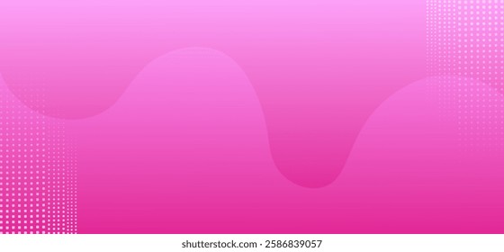 Soft pink colour abstract gradient background with wave pattern shape and rounded shapes design background vector illustration. Perfect for modern projects, basktop wallpaper, business, art .
